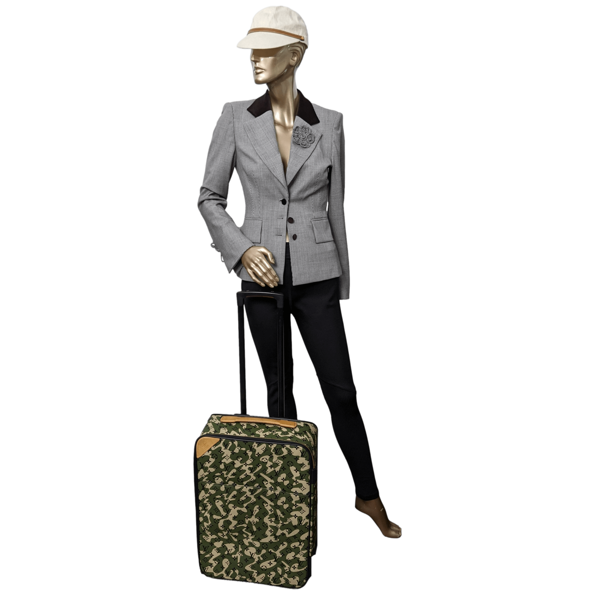 Louis Vuitton x Takashi Murakami 2008 Monogram Camouflage Pegase Valise 60