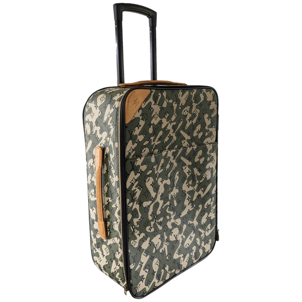 Louis Vuitton x Takashi Murakami 2008 Monogram Camouflage Pegase Valise 60