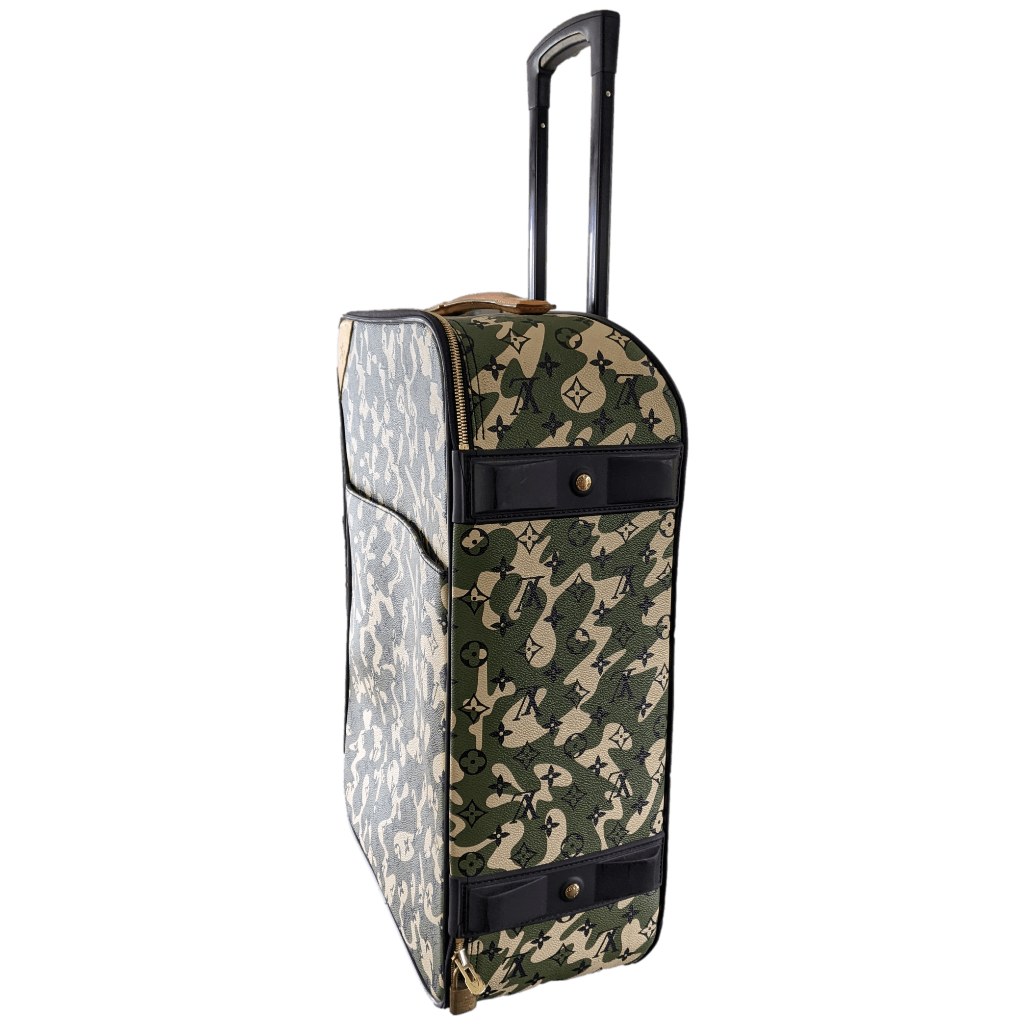 Louis Vuitton x Takashi Murakami 2008 Monogram Camouflage Pegase Valise 60