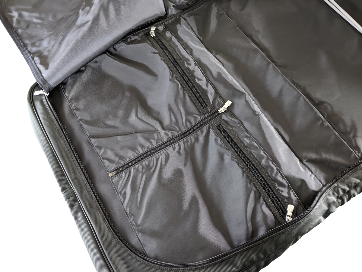 Louis Vuitton Noir/Vert Taiga Leather Brushed Metal " Portable Gibeciere " Garment Travel Bag GM