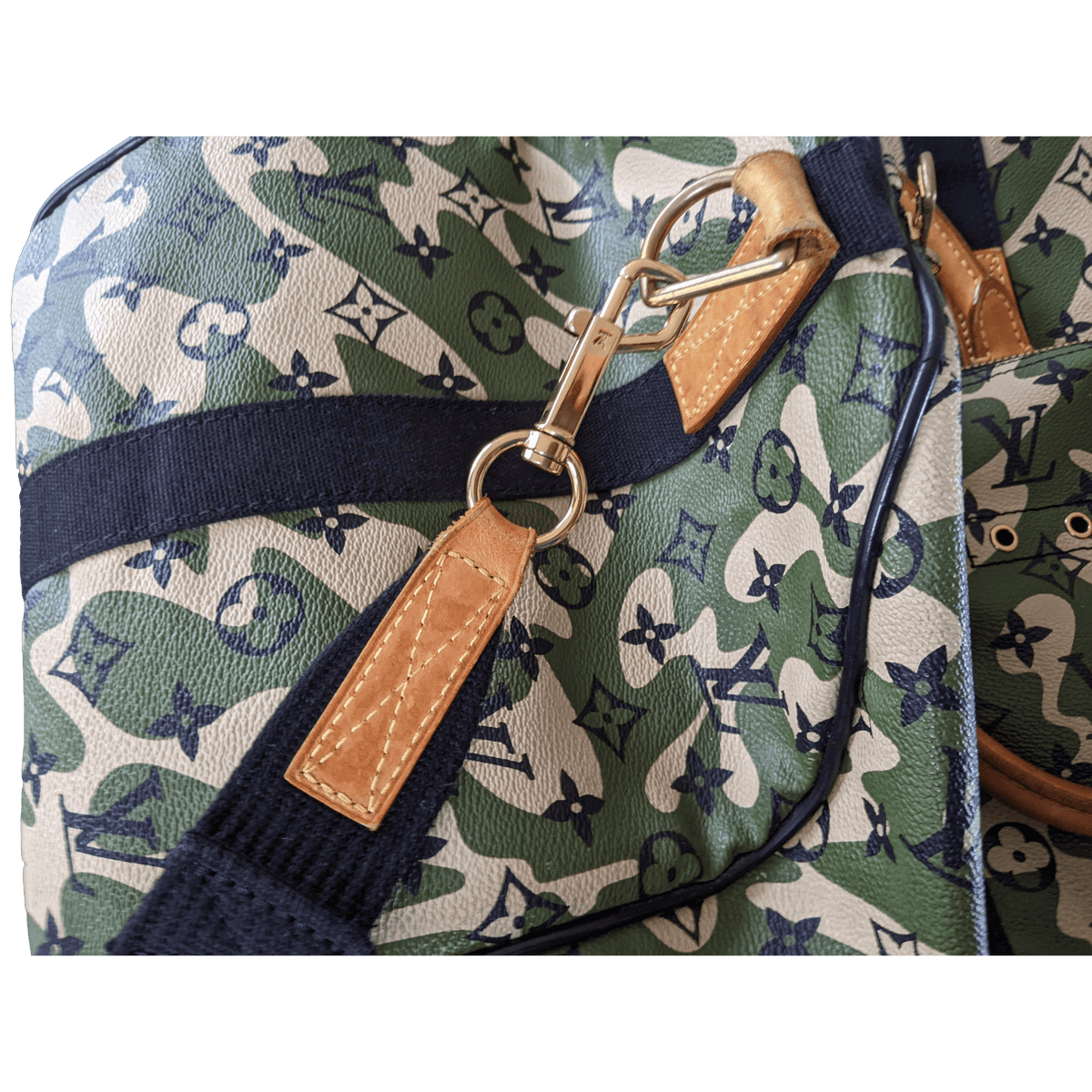 Louis Vuitton x Takashi Murakami 2008 Monogram Camouflage Duffle Bag