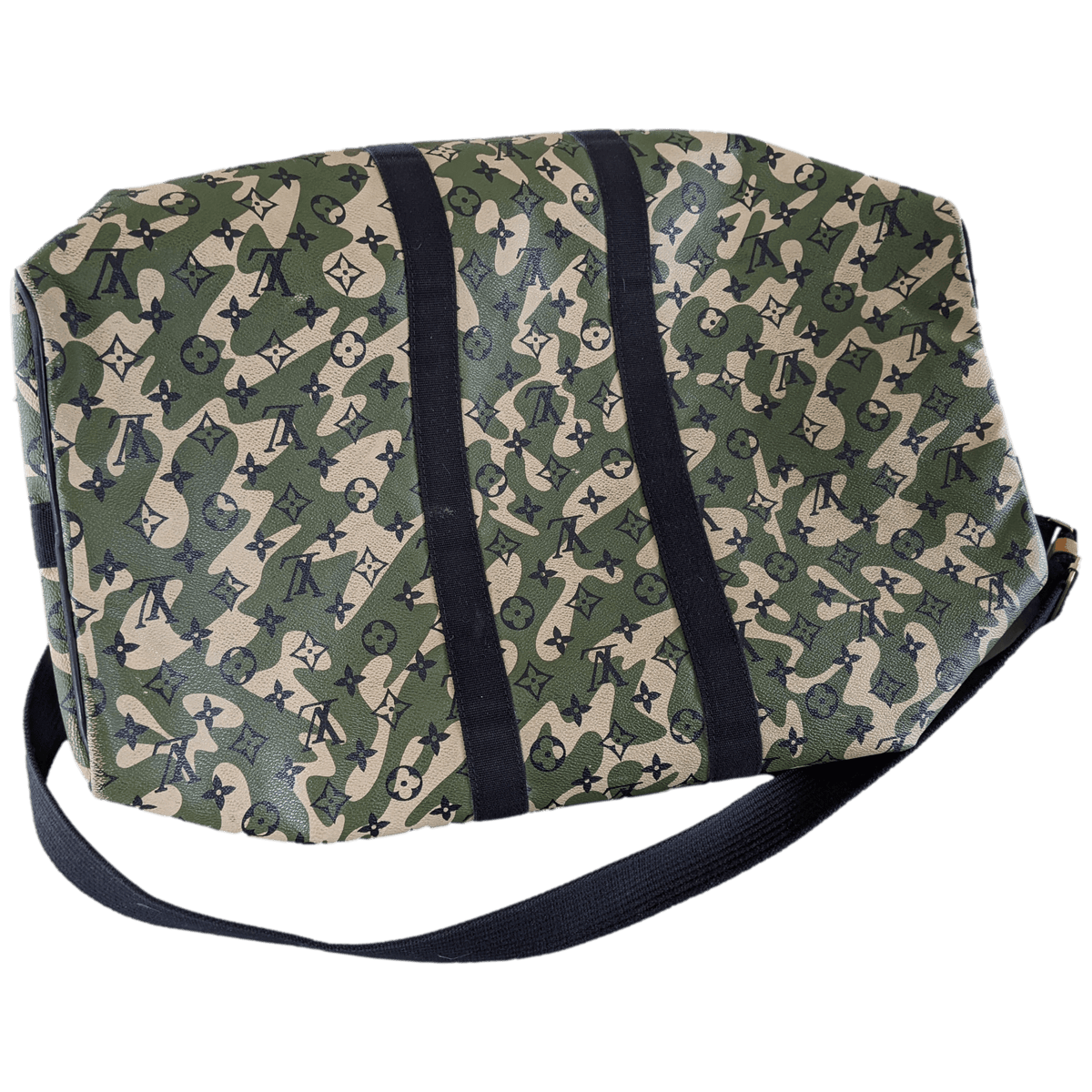 Louis Vuitton x Takashi Murakami 2008 Monogram Camouflage Duffle Bag