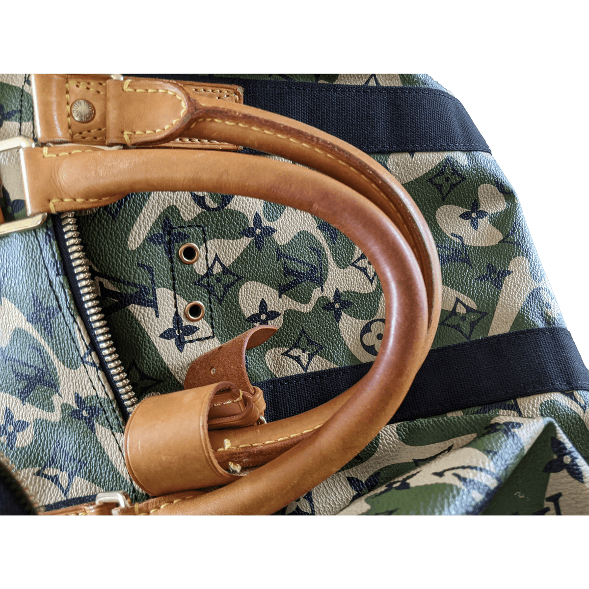 Louis Vuitton x Takashi Murakami 2008 Monogram Camouflage Duffle Bag
