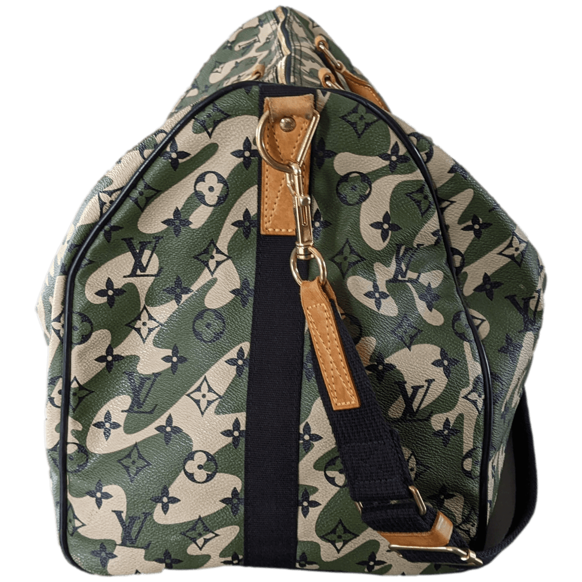 Louis Vuitton x Takashi Murakami 2008 Monogram Camouflage Duffle Bag