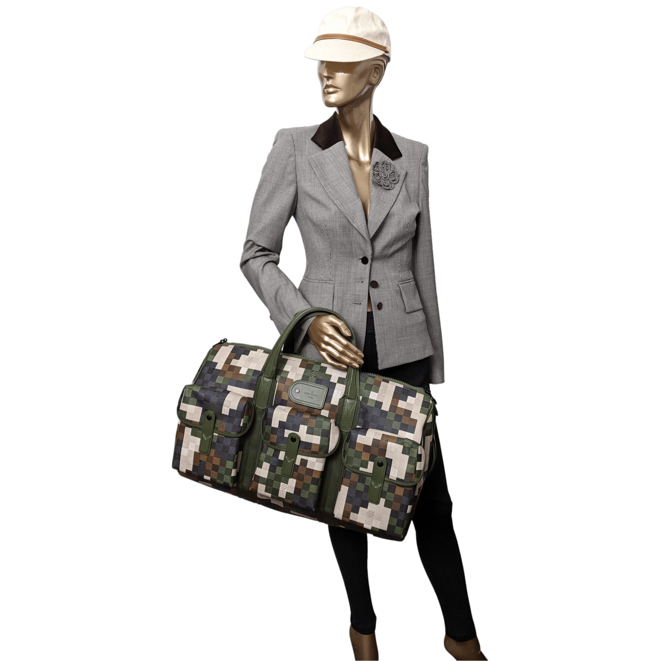 Louis Vuitton x Pharrell Williams Trail Monogramme Militaire Keepall 55