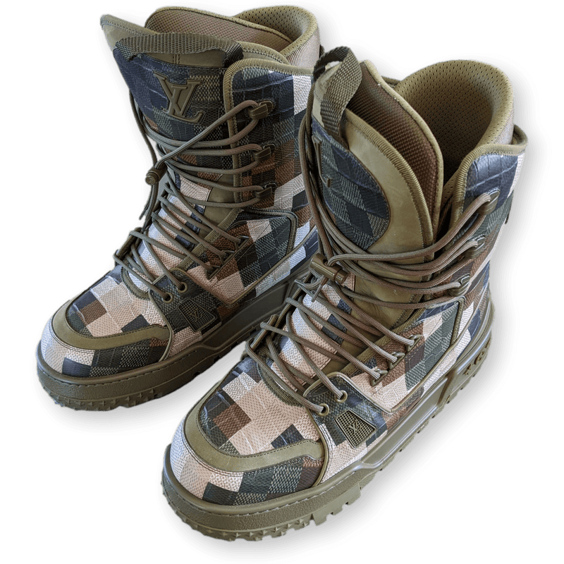 LOUIS VUITTON  LV Trainer Snow Boot Camouflage Sz 8