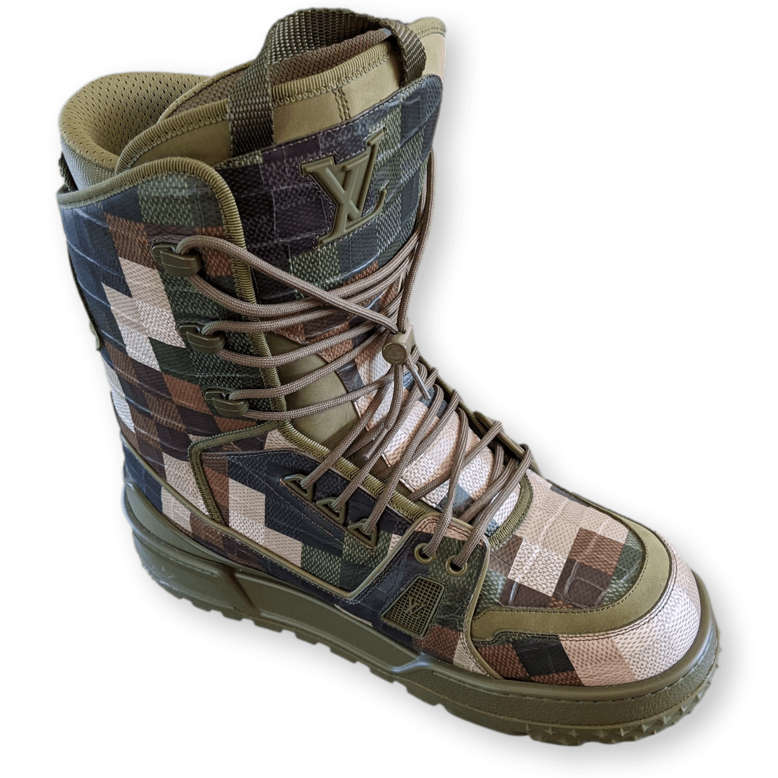 LOUIS VUITTON  LV Trainer Snow Boot Camouflage Sz 8