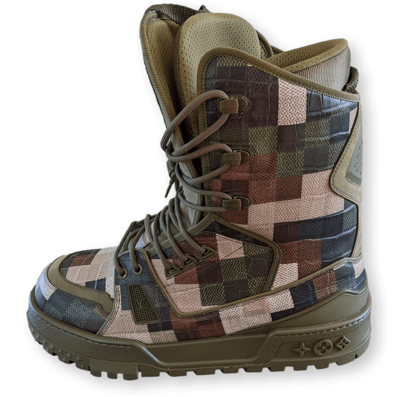 LOUIS VUITTON LV Trainer Snow Boot Camouflage Sz 8 New poupishop