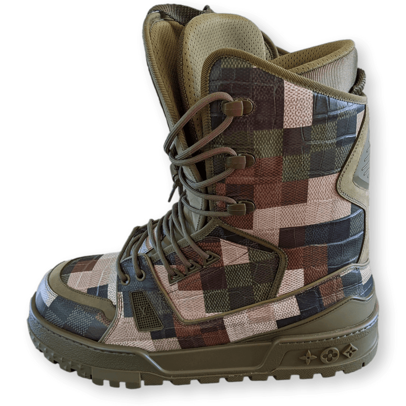 Louis vuitton camo boots hotsell