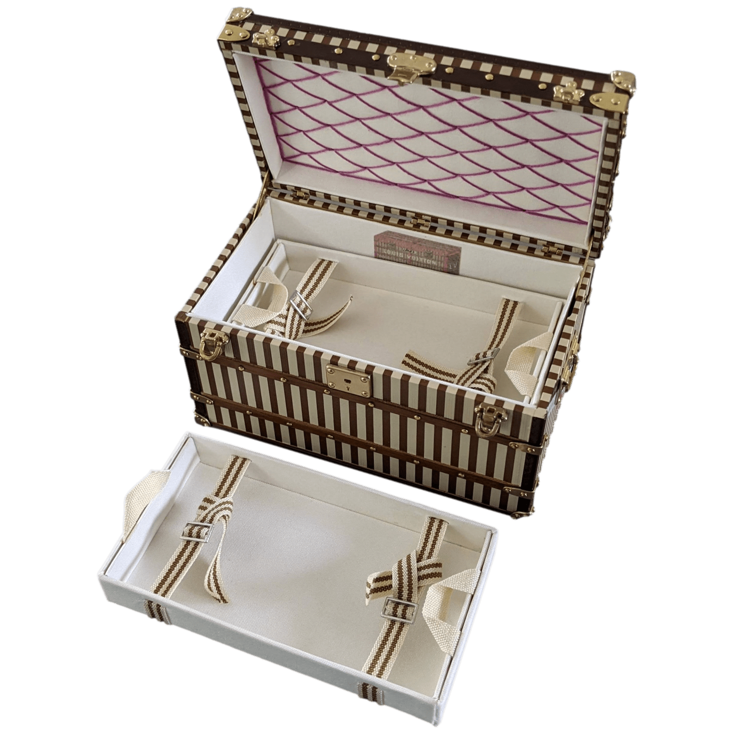 LOUIS VUITTON 2013 VIP Mini MALLE-COURRIER 1888 Paperweight Jewelry Box
