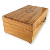 PARTAGAS Vintage Blond Wood "Assorted Humidors" Boite à Cigares with Key, Made in Cuba