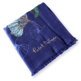 PATEK PHILIPPE Blue Ginkgo Biloba 100% Woven Cashmere