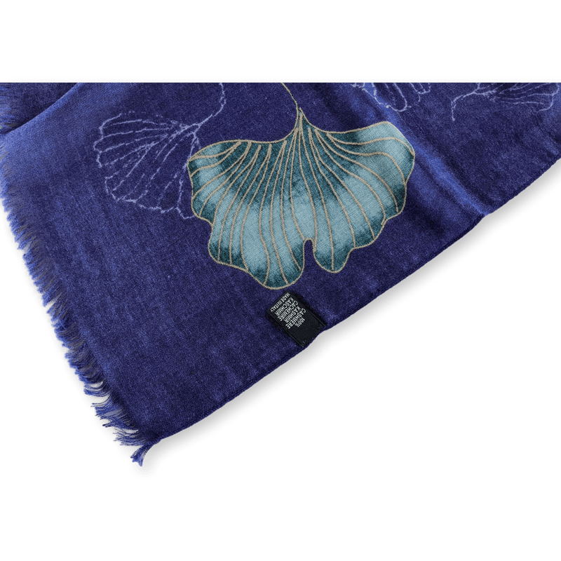 PATEK PHILIPPE Blue Ginkgo Biloba 100% Woven Cashmere