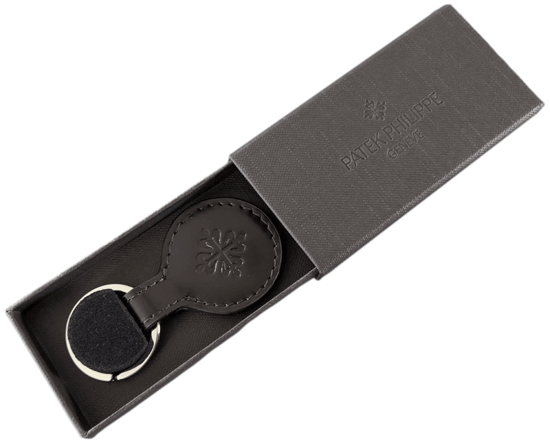 PATEK PHILIPPE VIP Ebene Glazing Leather Keyring, New! | poupishop PATEK PHILIPPE VIP Ebene Glazing Leather Keyring, New! | poupishop