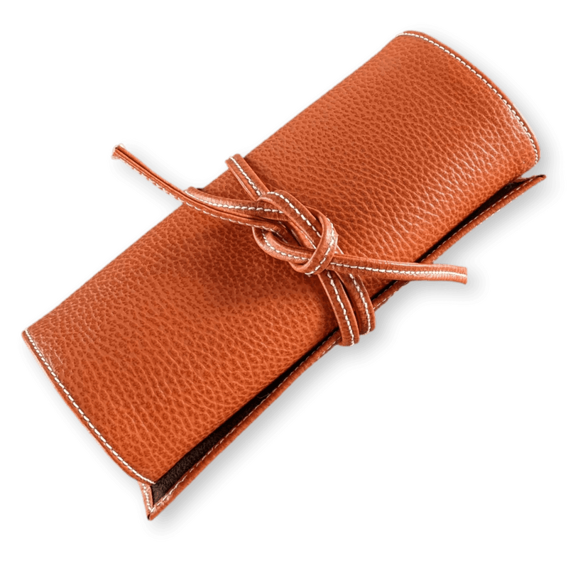 RENE KERN Vintage Leather Jewelry Travel Pochette