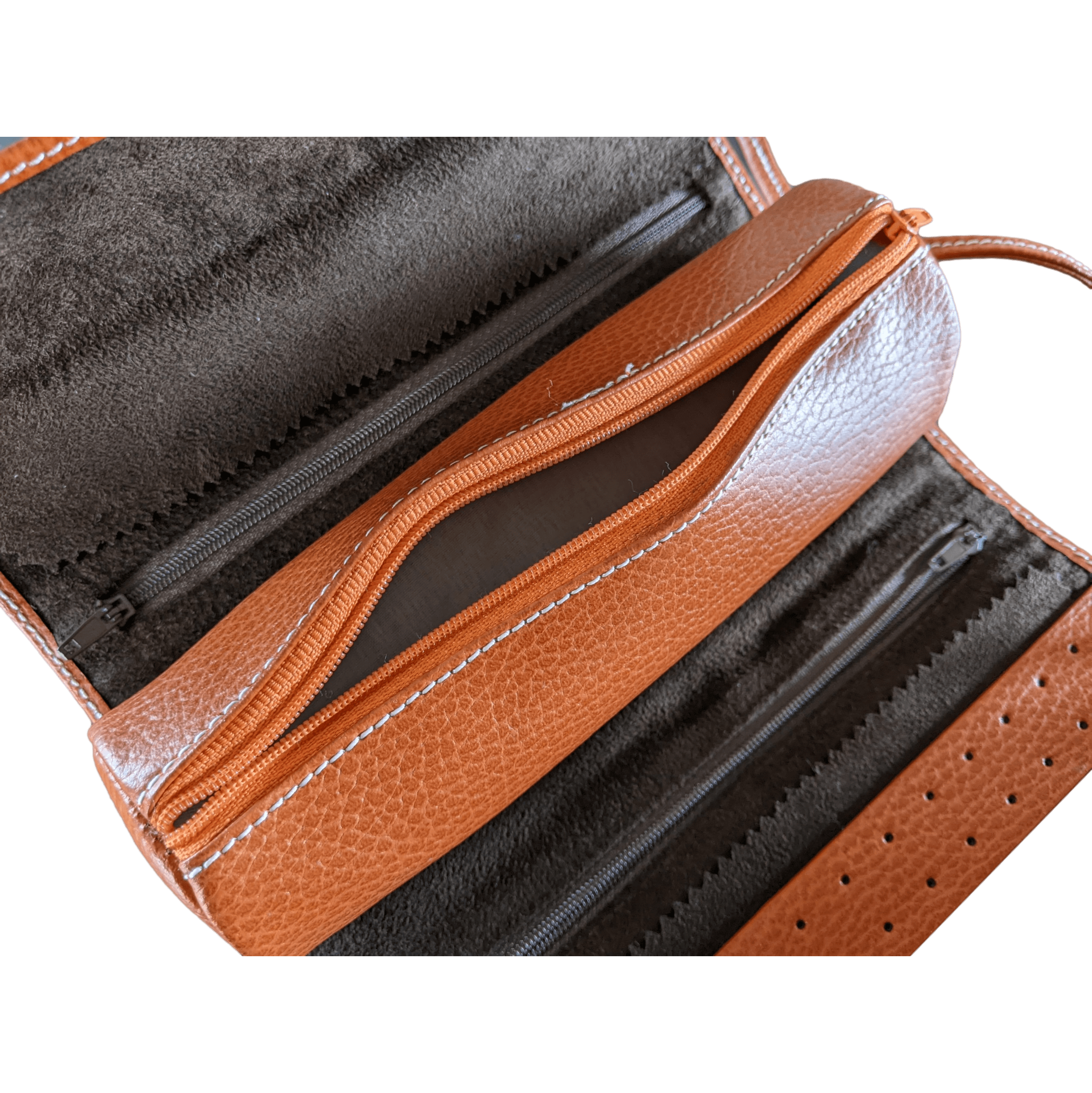RENE KERN Vintage Leather Jewelry Travel Pochette