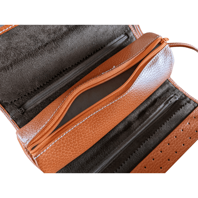 RENE KERN Vintage Leather Jewelry Travel Pochette