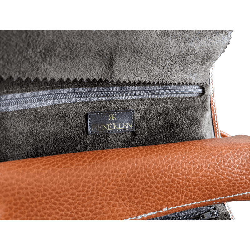 RENE KERN Vintage Leather Jewelry Travel Pochette