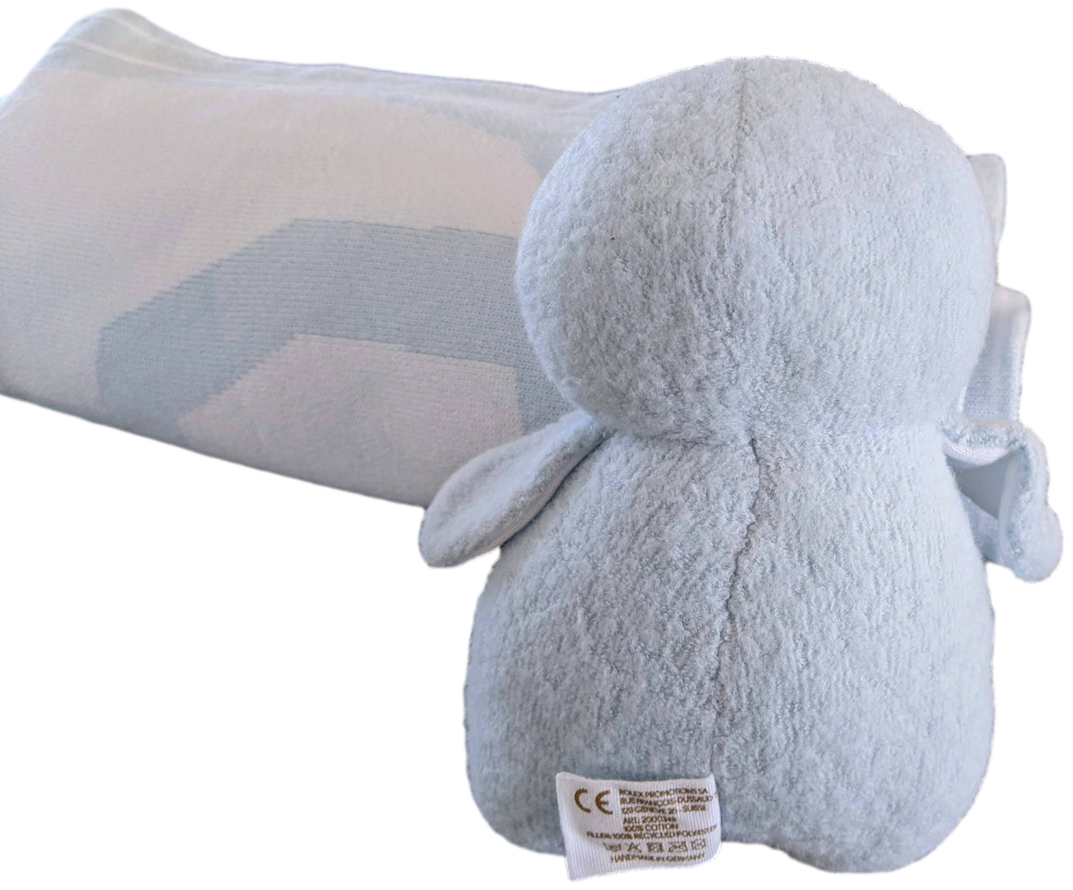 Rolex Blanc/Ciel "Baby Set" Plaid & Baby Penguin Soft Toy VIP