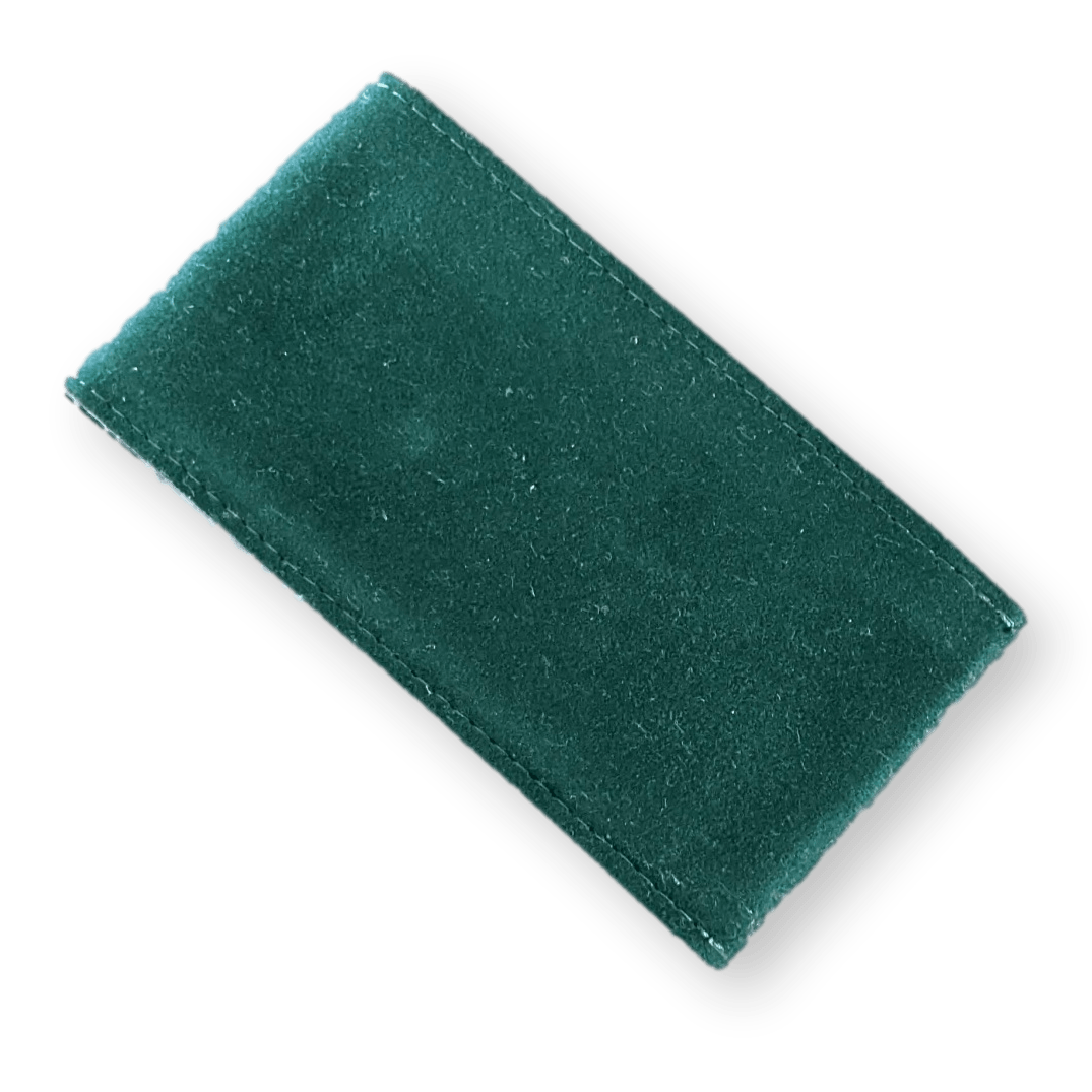 ROLEX Small Green Suede Travel Case for Wrist Watch Vip 6 x 12 cm
