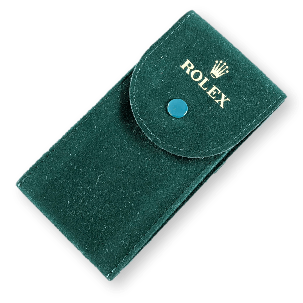 ROLEX Small Green Suede Travel Case for Wrist Watch Vip 6 x 12 cm