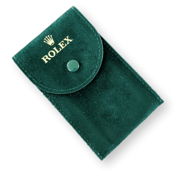 ROLEX Small Green Suede Travel Case for Wrist Watch Vip 7 x 11 cm