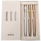 ROLEX Set of 3 Ballpoint Pens in Case for VIP only