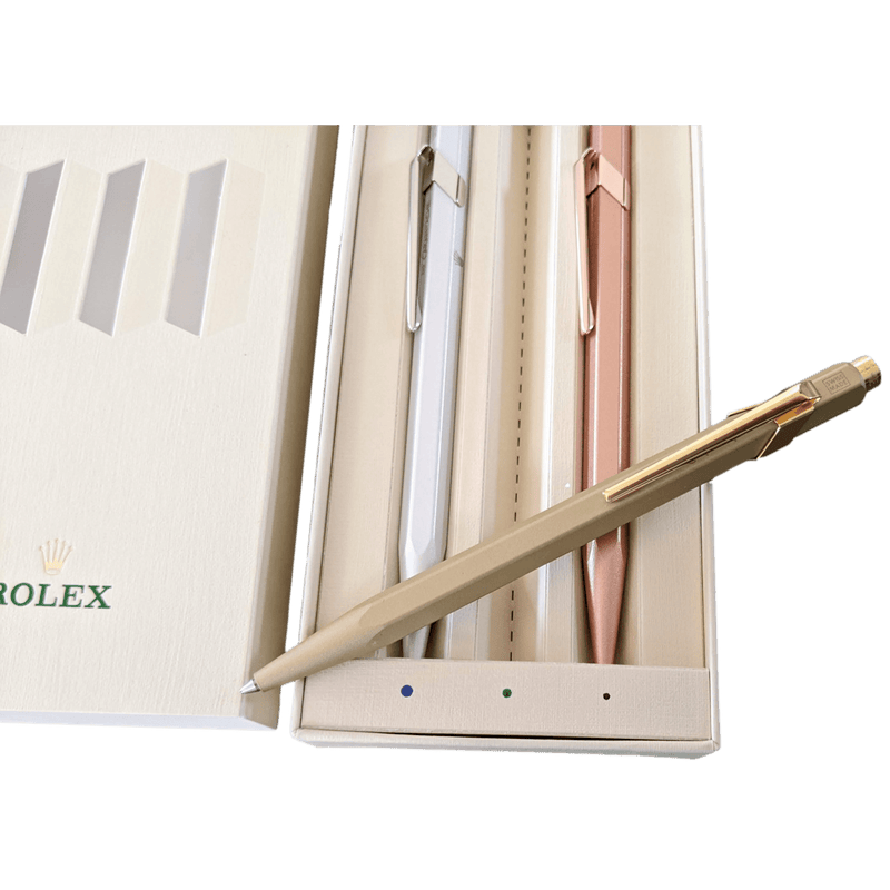 ROLEX Set of 3 Ballpoint Pens in Case for VIP only