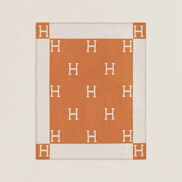 HERMES AVALON Blanket Wool and Cashmere 135 x 175 cm, New!