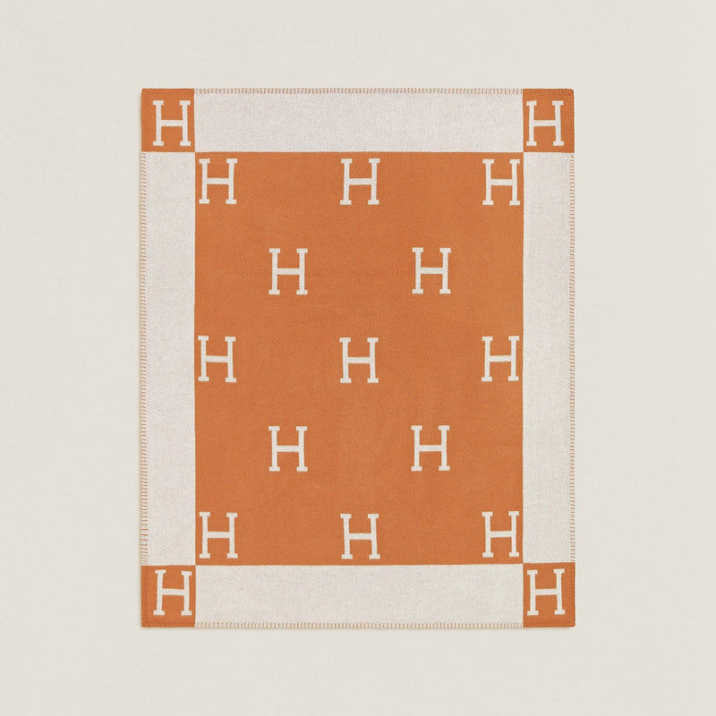 HERMES AVALON Blanket Wool and Cashmere 135 x 175 cm, New!