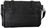 Produits Van Astyn Noir Grained Calfskin Courrier Messenger Bag GM 38 cm,