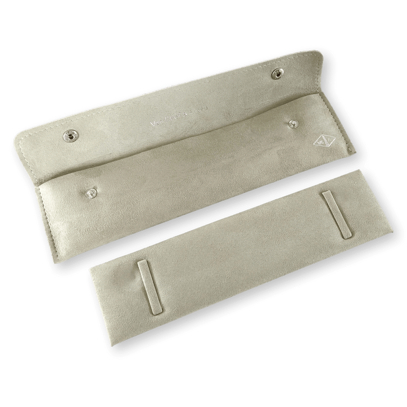 VAN CLEEF & ARPELS [10] Vintage Suede Jewelry Travel Pochette