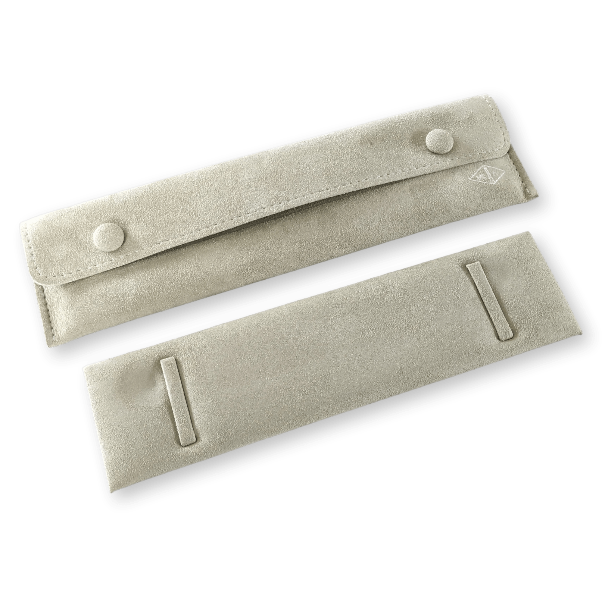 VAN CLEEF & ARPELS [10] Vintage Suede Jewelry Travel Pochette