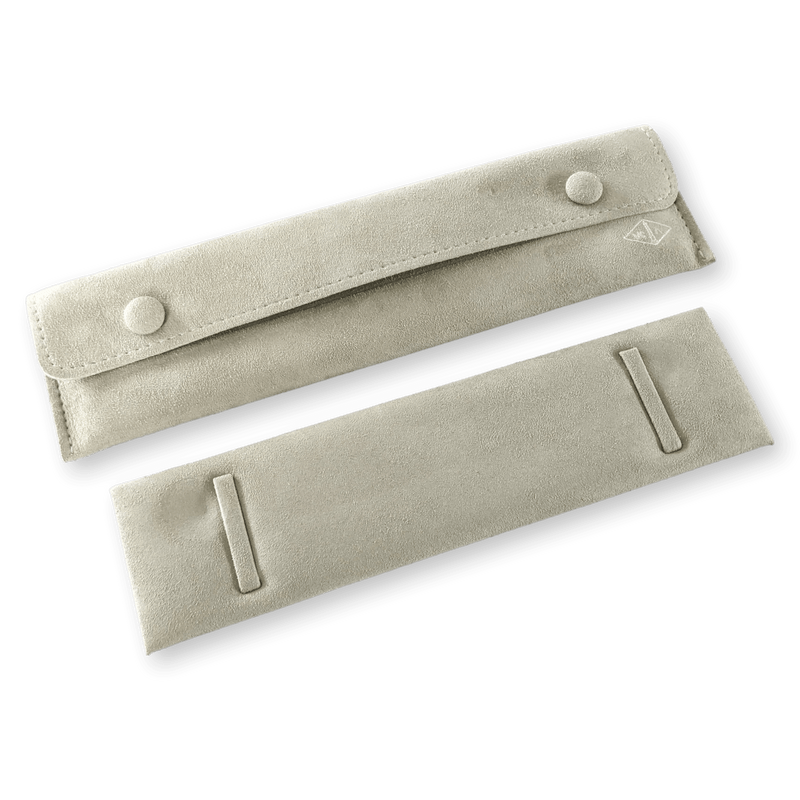 VAN CLEEF & ARPELS [10] Vintage Suede Jewelry Travel Pochette