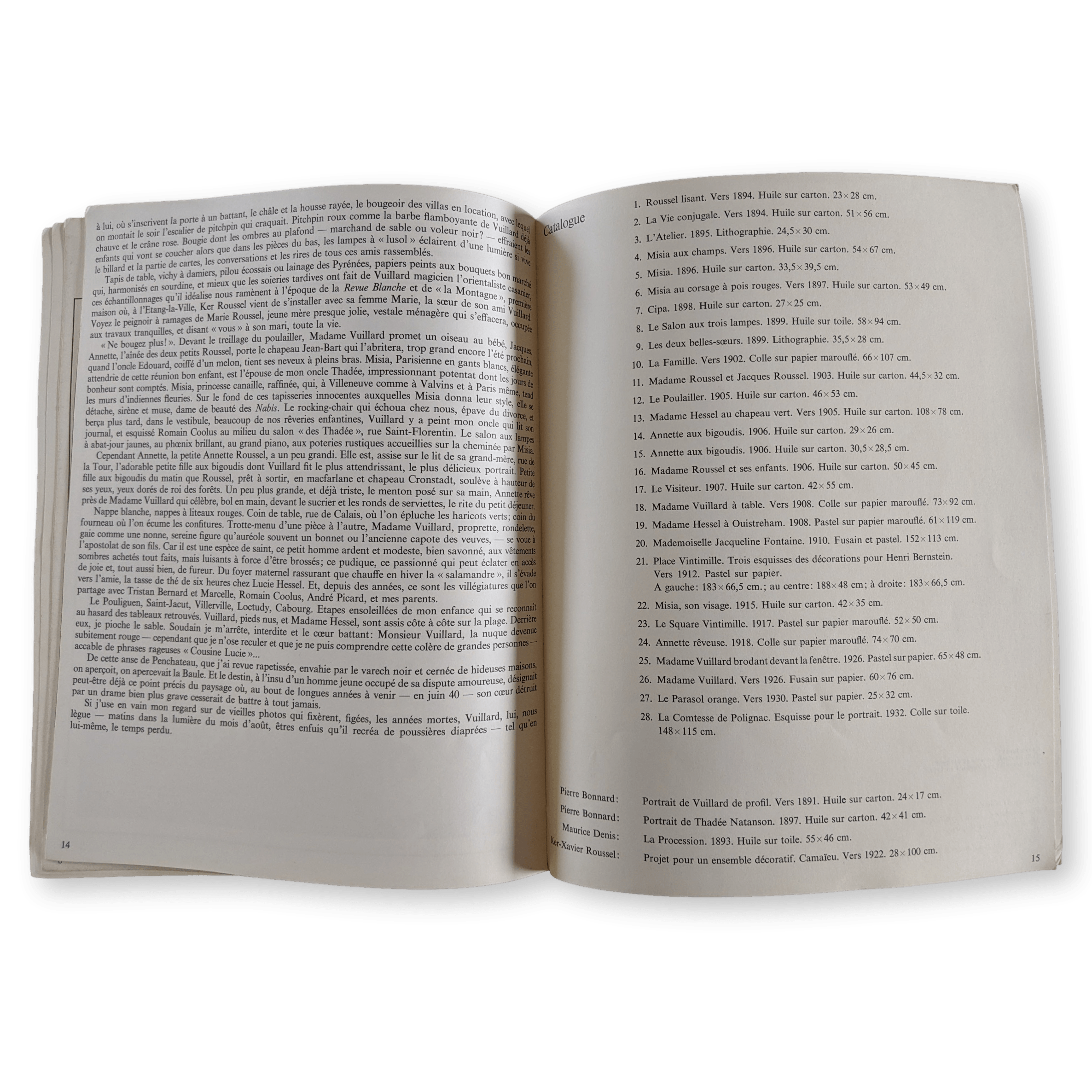 VUILLARD 1905 Book (french, 15 pages)