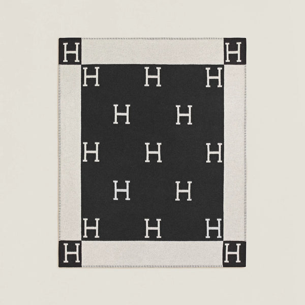 HERMES Avalon Wool and Cashmere Blanket 140 x 170 cm, New!
