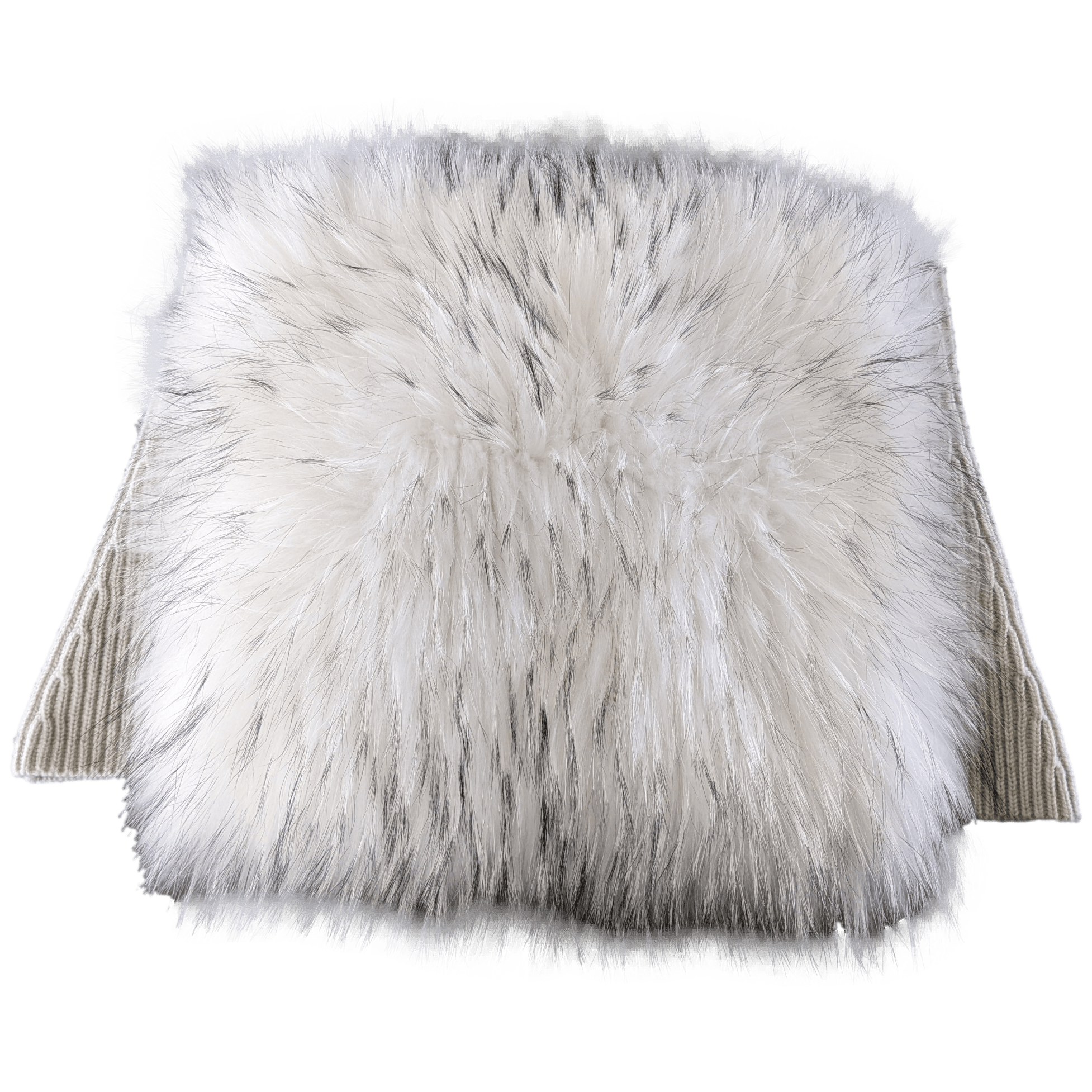 YVES SALOMON Ivoire Wool/ Cashmere - Marmot Fur Echarpe Tour de Cou