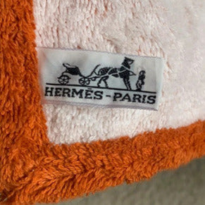 Hermes Orange/Vert "Leopards" Tapis de Plage Terry Beach Towel XXL 220 x 148 cm