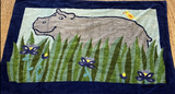 Hermes Vintage "Hippo" Cotton Terry Fish Beach Towel 90 x 150 cm