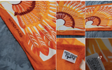 Hermes Orange "Brazil" Tapis de Plage Terry Beach Towel 90 x 150 cm