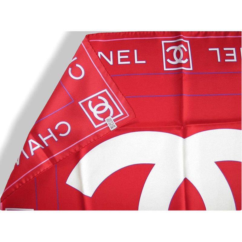 Chanel Logo CC Twill Silk Scarf 90cm