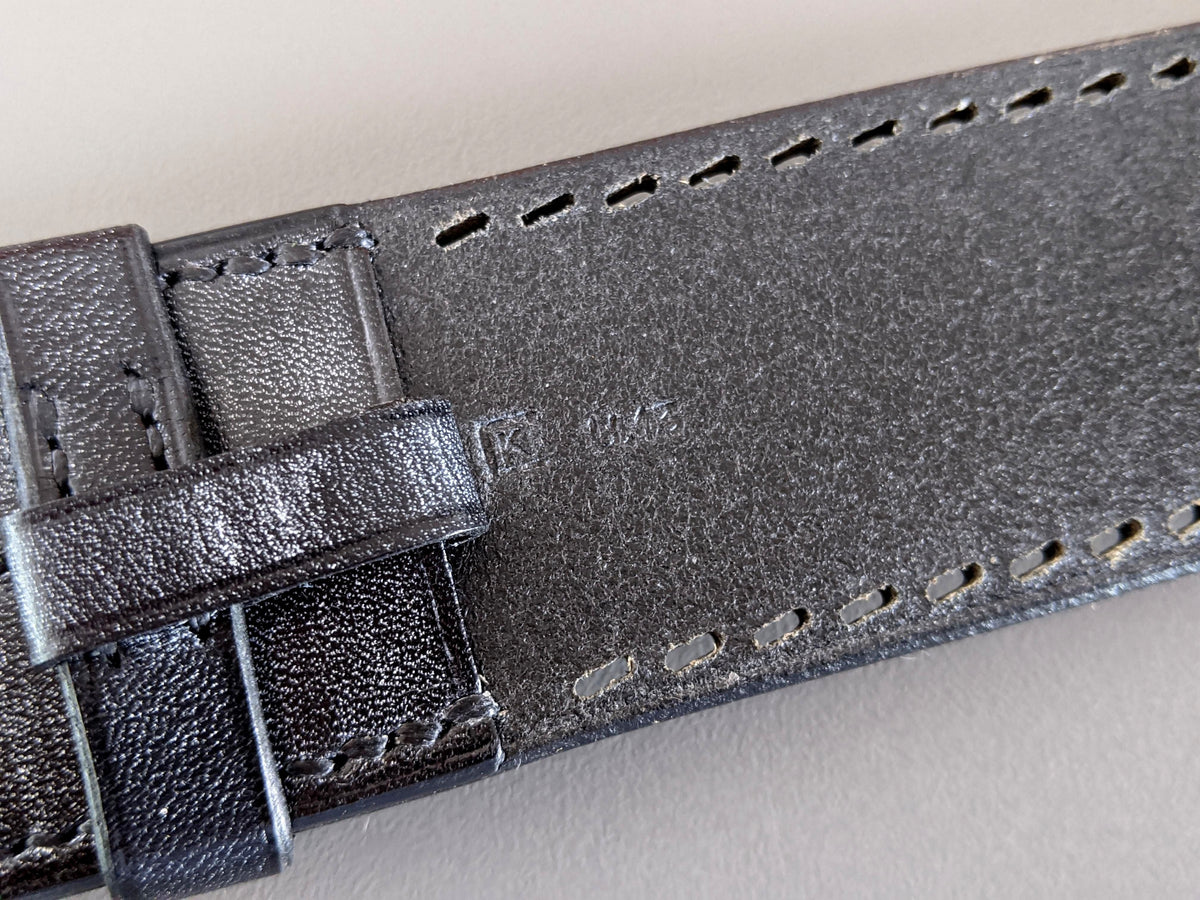 Hermes [151] 2007 Aged Black Leather Perforated Seams Cow Boy ETRIVIERE 40 Belt, BNIB!