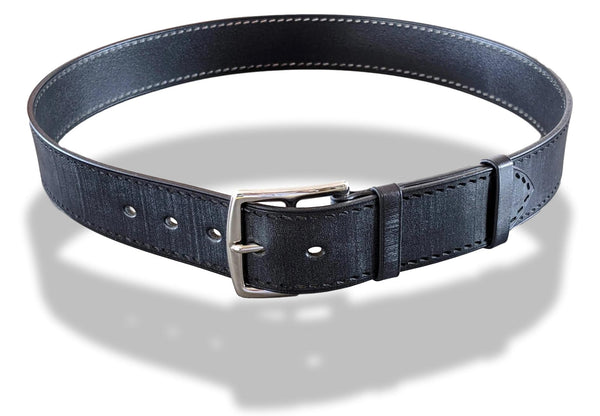 Hermes [151] 2007 Aged Black Leather Perforated Seams Cow Boy ETRIVIERE 40 Belt, BNIB!