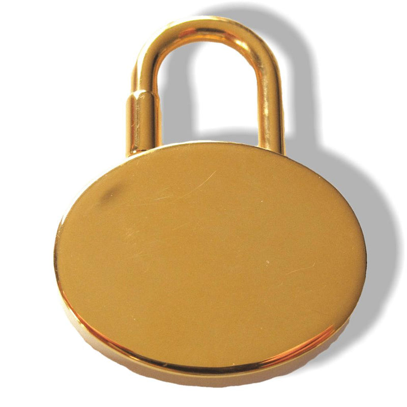 Hermes 2003 Gold année Mediterranée Cadena Limited Lock Bag Charm Keyrings, New! - poupishop
