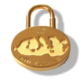 Hermes 2003 Gold Année Mediterranée Limited Bag Charm KeyRings