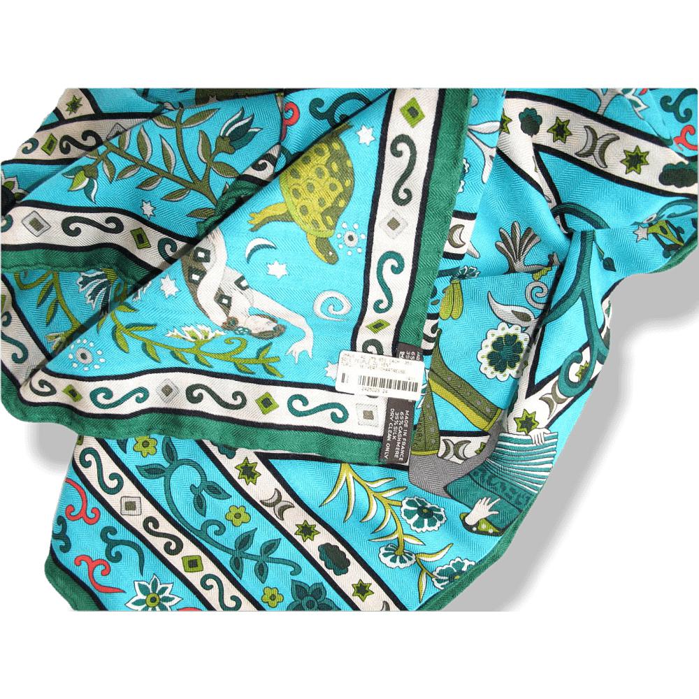 Hermes Peuple du Vent by Christine Henry Cashmere Shawl