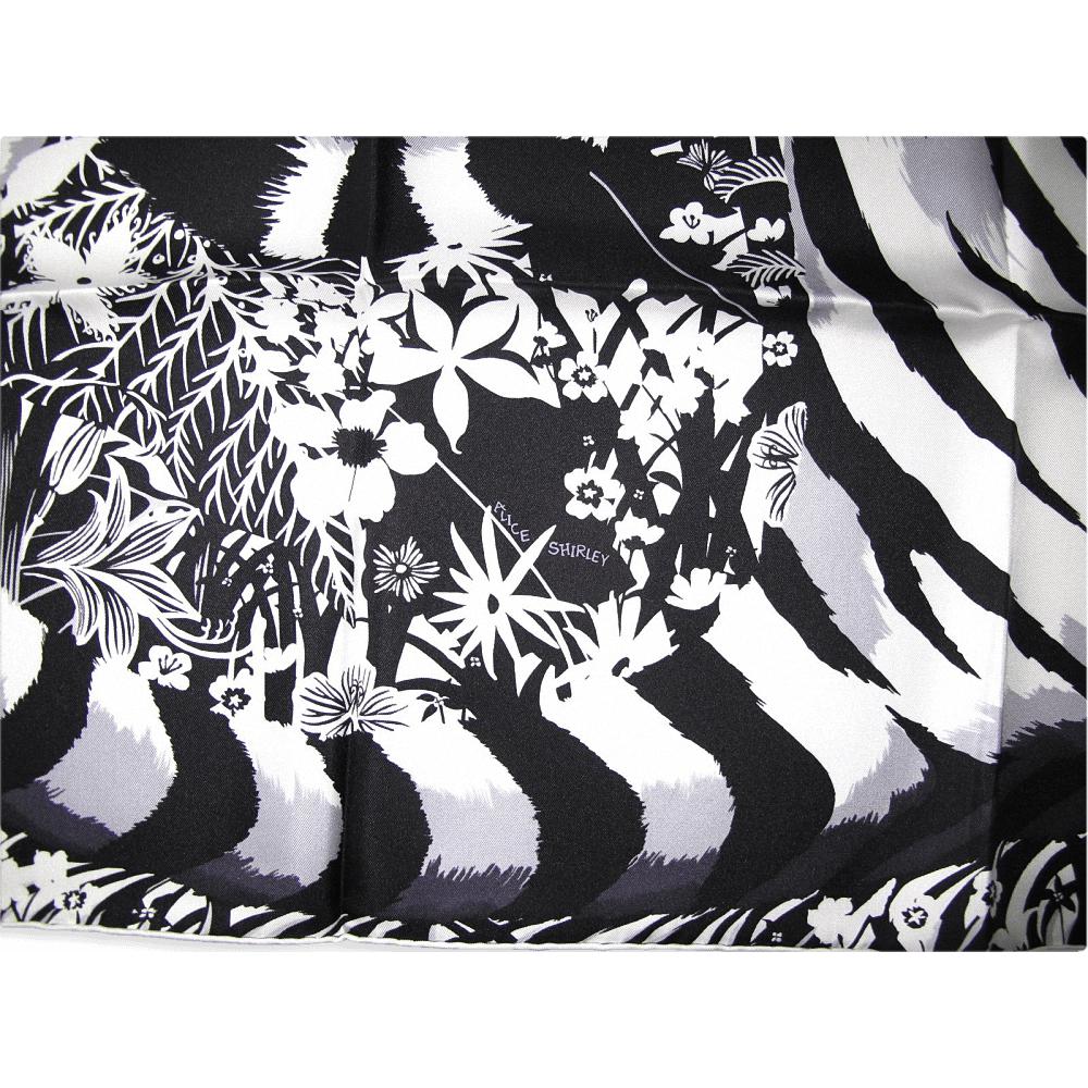 Hermes 2015 Black & White Tyger Tyger Twill 90