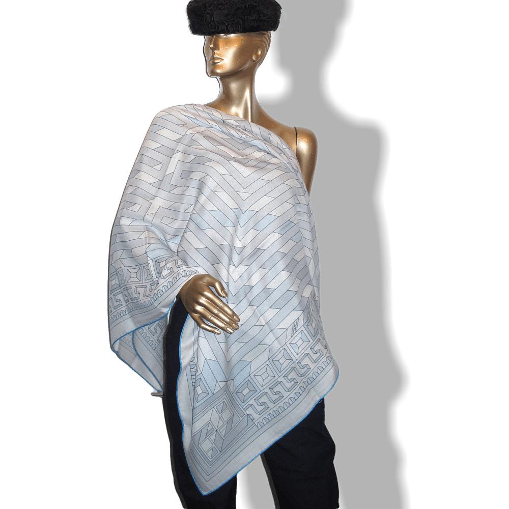 Hermes Le Fil d' Ariane N. Nidaka Cashmere Shawl