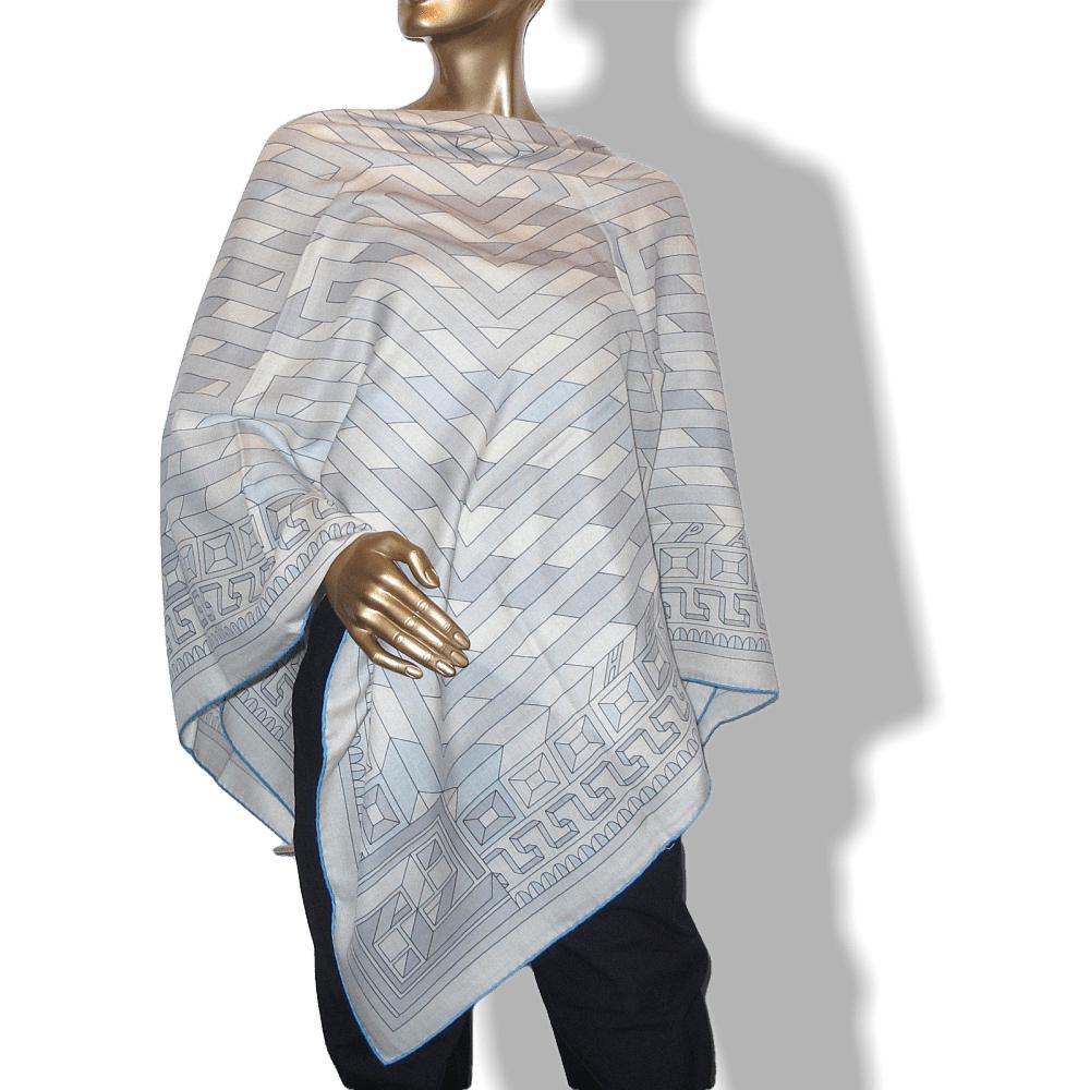 Hermes Le Fil d' Ariane N. Nidaka Cashmere Shawl