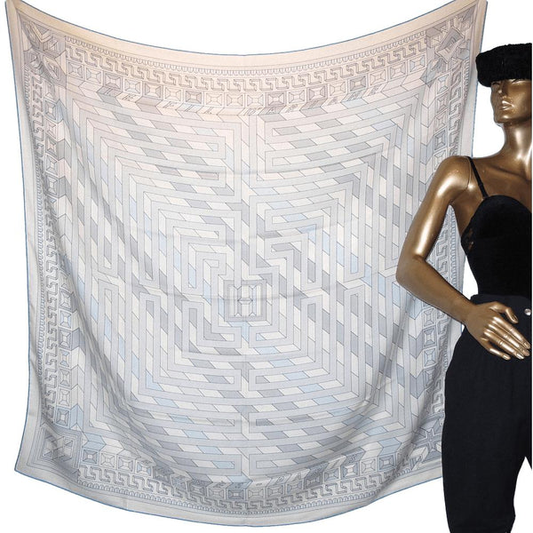 Hermes Le Fil d' Ariane N. Nidaka Cashmere Shawl